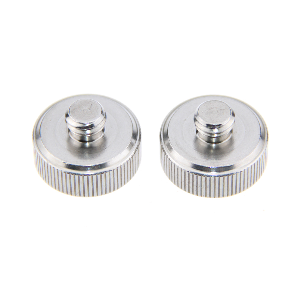 CAMVATE 2xTripod Thread Adapter 3/8" Male to 1/4" Female For Tripod Monopod Head Camera