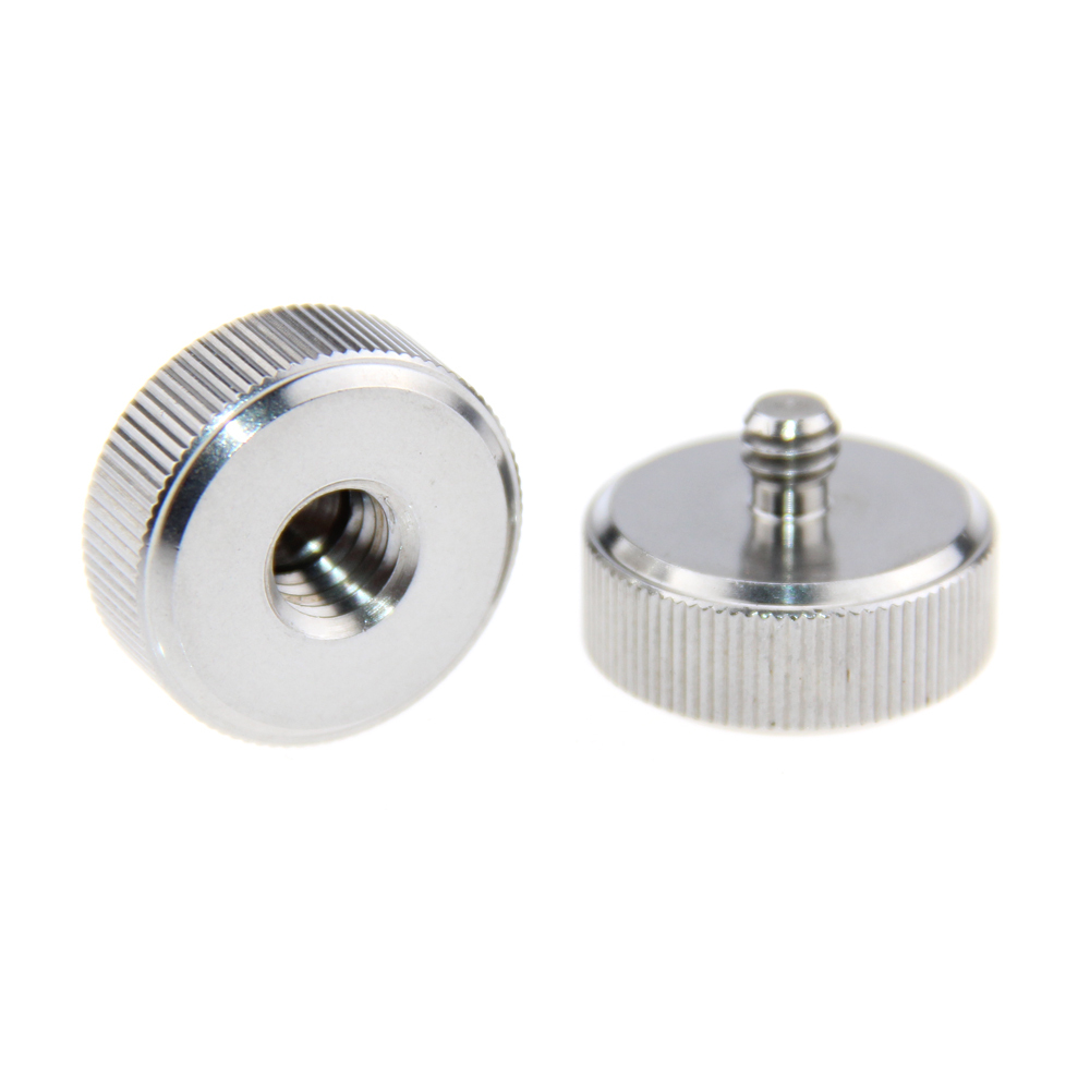 CAMVATE 2x Tripod Thread Adapter 1/4" Male to 3/8" Female for DSLR Tripod Monopod Head