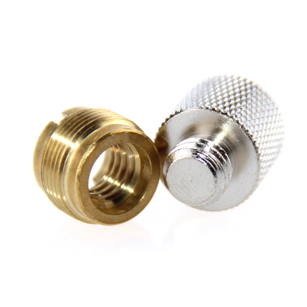 Convert Screw Thread Adapters 1/4"to 3/8"to 5/8"fr Microphone Stand DSLR Tripod