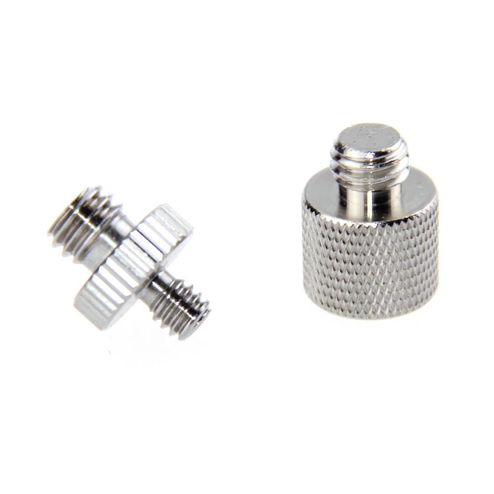 Screw Convert Adapters 1/4"to 3/8" fr DSLR Camera Tripod Monopod Cage Rig