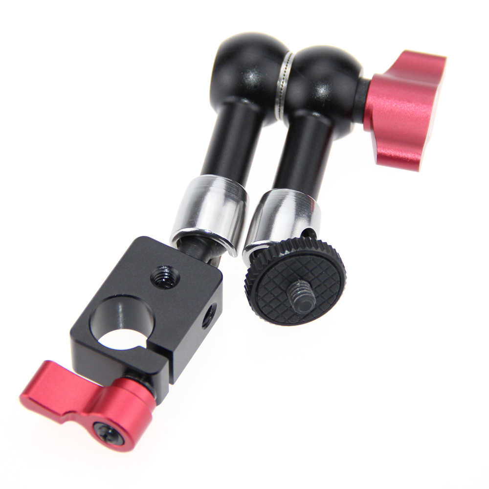 7" Articulating Magic Arm 1/4" Thread Rod Clamp fr DSLR Camera LED Light Monitor