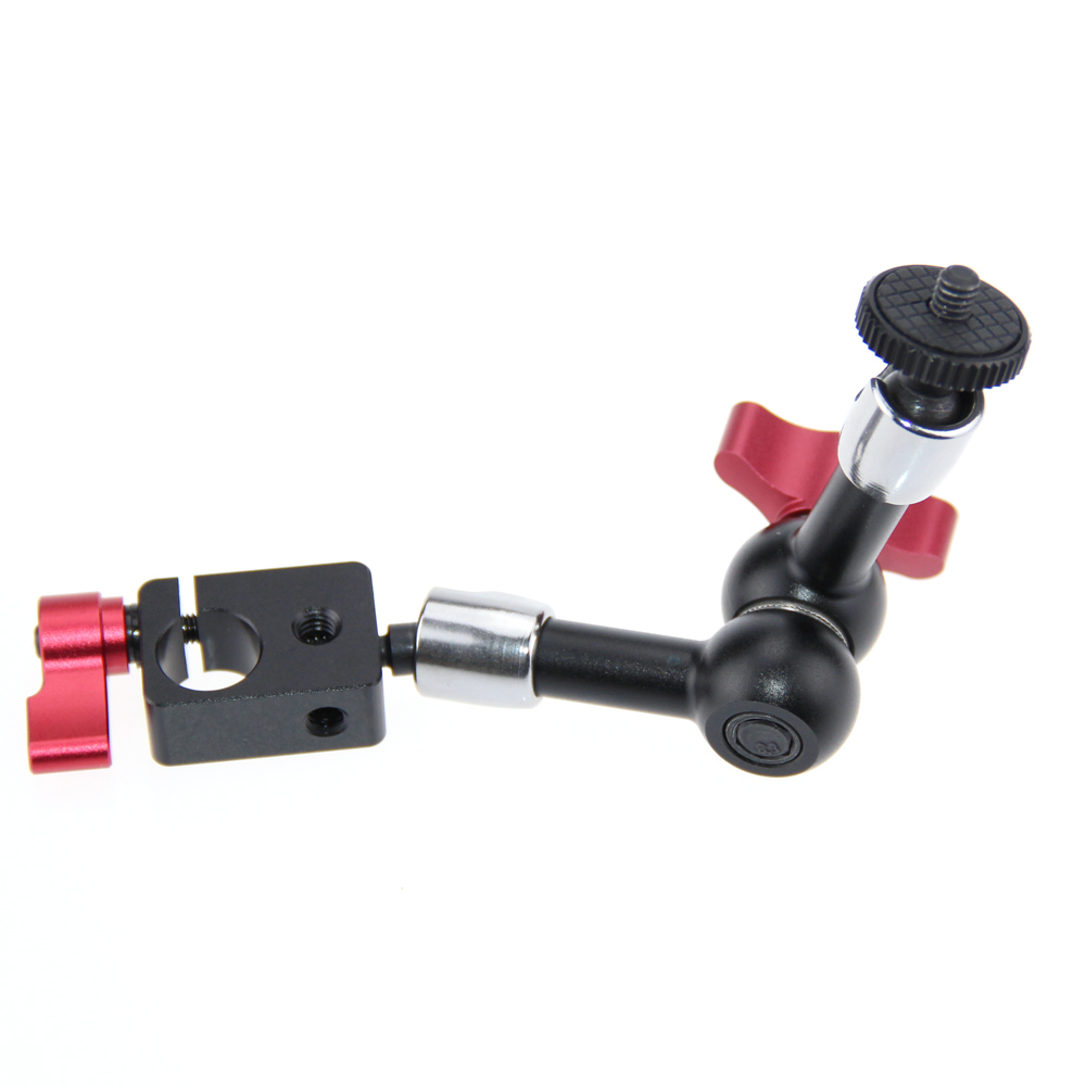 7" Articulating Magic Arm 1/4" Thread Rod Clamp fr DSLR Camera LED Light Monitor
