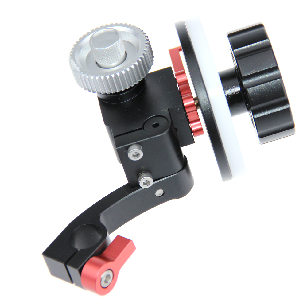Follow Focus with 15mm Single Rods Clamp fr 15mm Rod DSLR Rig