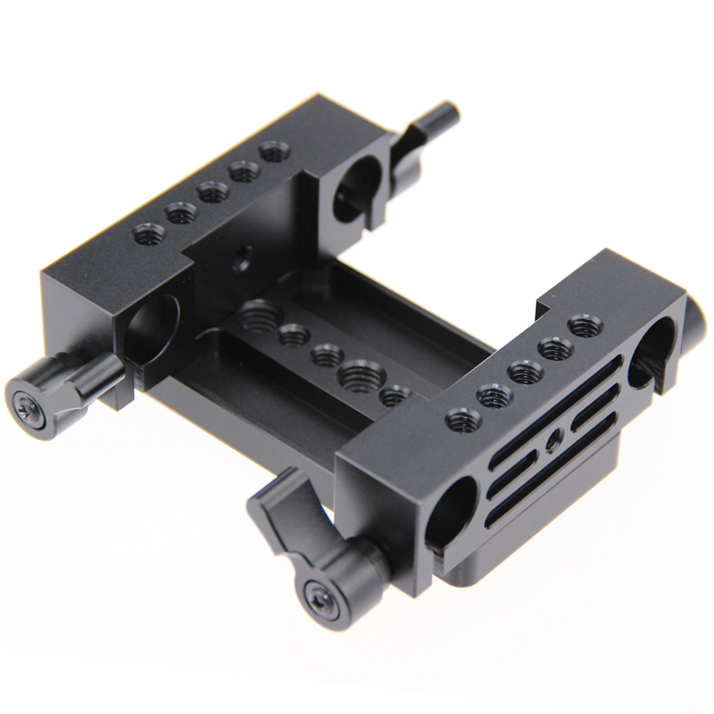 CAMVATE Tripod Mount Base Plate w/ 2 15mm railblocks fr DSLR Shoulder Mount Rig