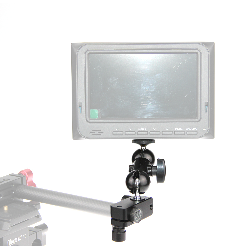 CAMVATE 90-Degree Rod Rig Clamp + 360 degree 1/4" Articulating Magic Arm Mount Adapter
