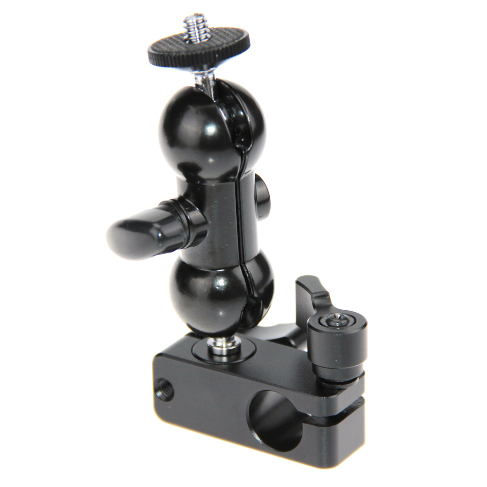 CAMVATE 90-Degree Rod Rig Clamp + 360 degree 1/4" Articulating Magic Arm Mount Adapter