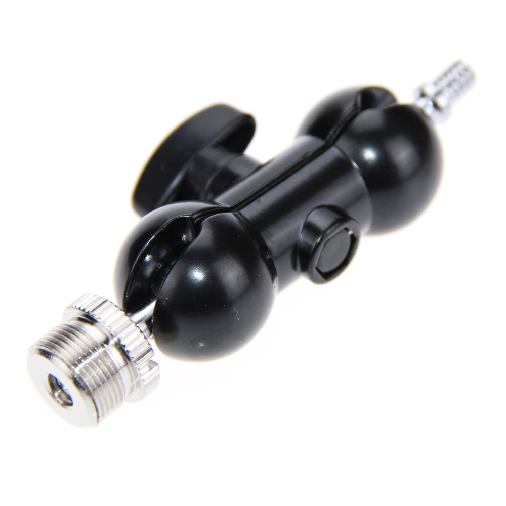 CAMVATE 1/4"-20 Mini Ball Head  Mount With 5/8"-27 Thread For Microphones