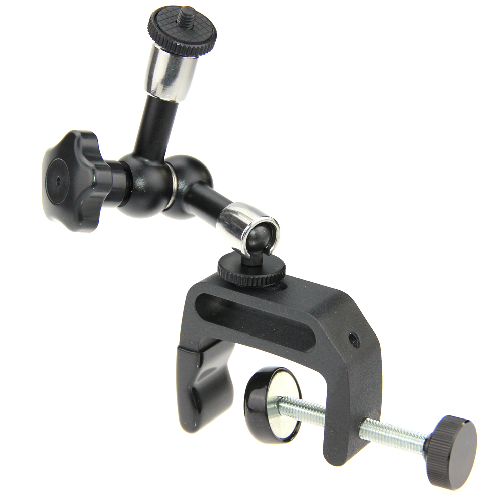 C-Clamp Mount Magic Arm 360 Adjustable Studio Table Clamp Light LED Bulb