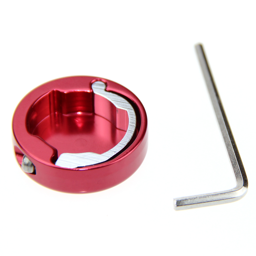CAMVATE Bike Handlebar Bar Caps Grip Caps Aluminum Anodized Bike Parts - RED