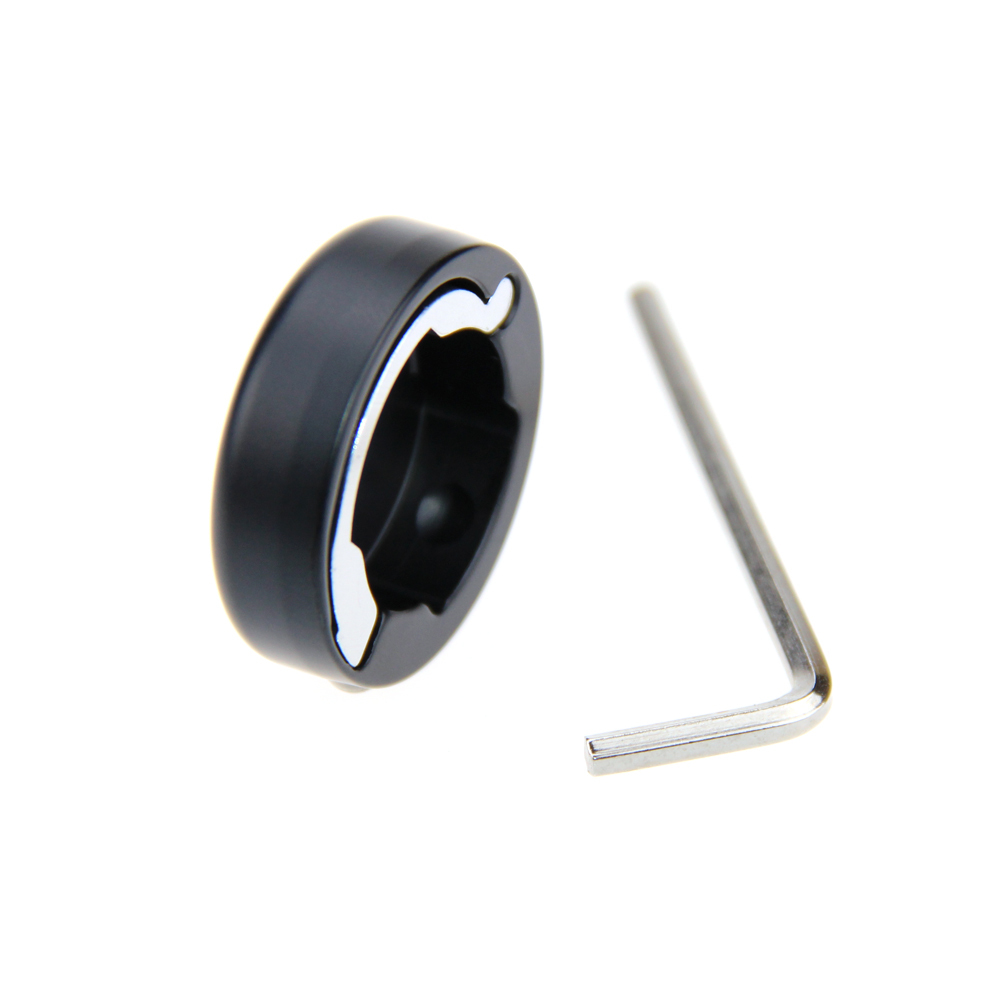 CAMVATE Bike Handlebar Bar Caps Grip Caps Aluminum Anodized Bike Parts-BLACK