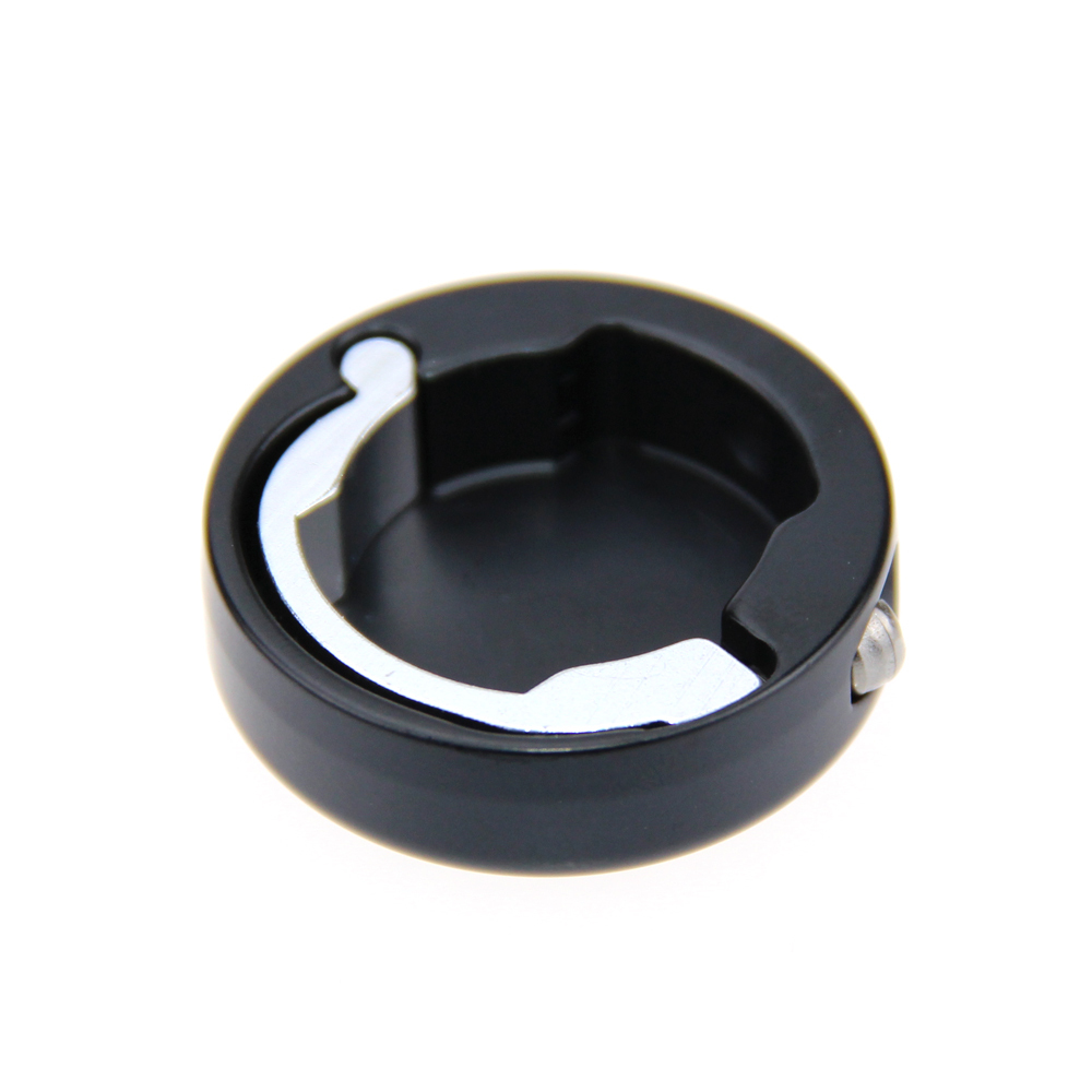 CAMVATE Bike Handlebar Bar Caps Grip Caps Aluminum Anodized Bike Parts-BLACK