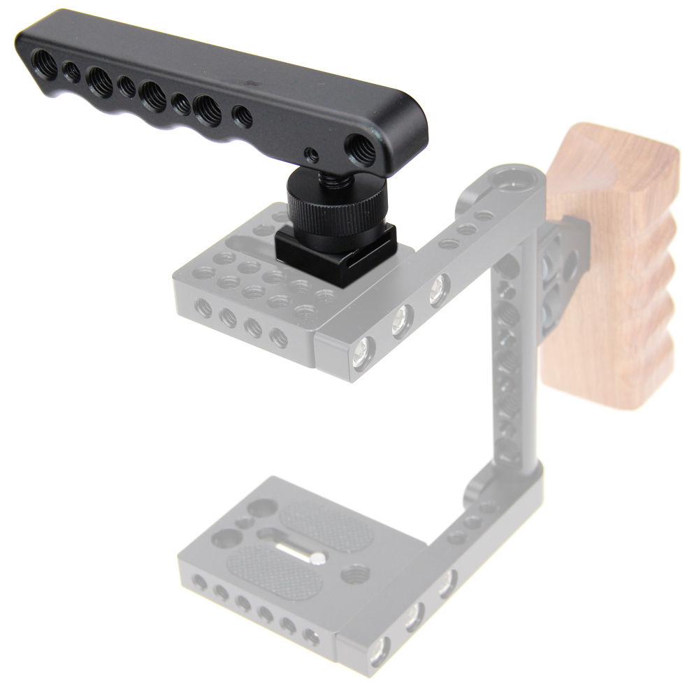 CAMVATE Video Stabilizing Top Handle Rig & Cold Shoe Extender for DSLR Camera