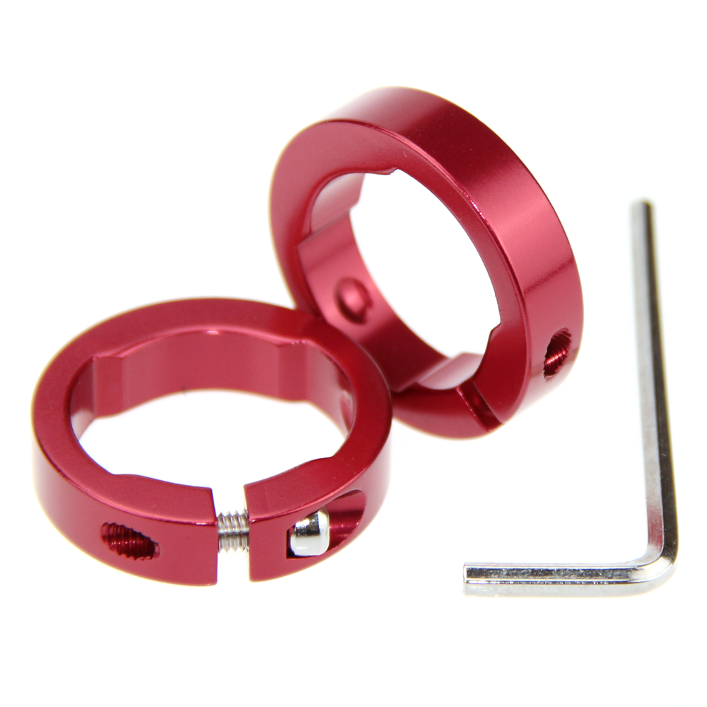 A pair Handle-Bar End Ring for Bike Bicycle Cycle Camera Grip Red
