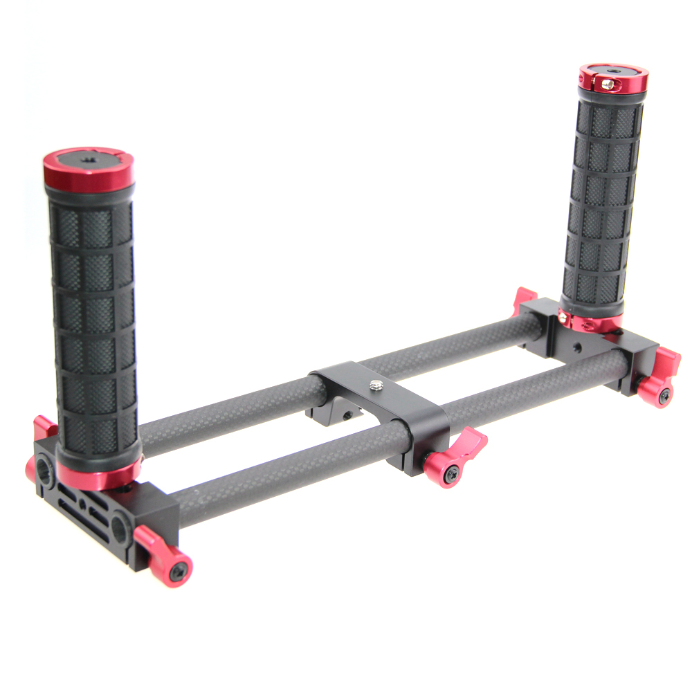 Handheld Camera Support Holder Double Grips for DSLR DV Video Camera