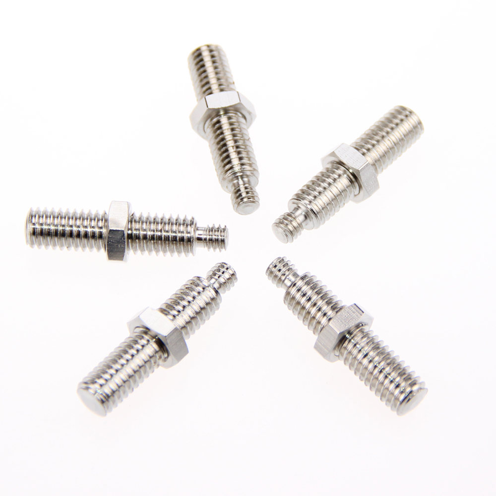 5pcs 1/4" to 3/8" male Tripod Head Adapter Dual-use Screw fr Tripod Monopod