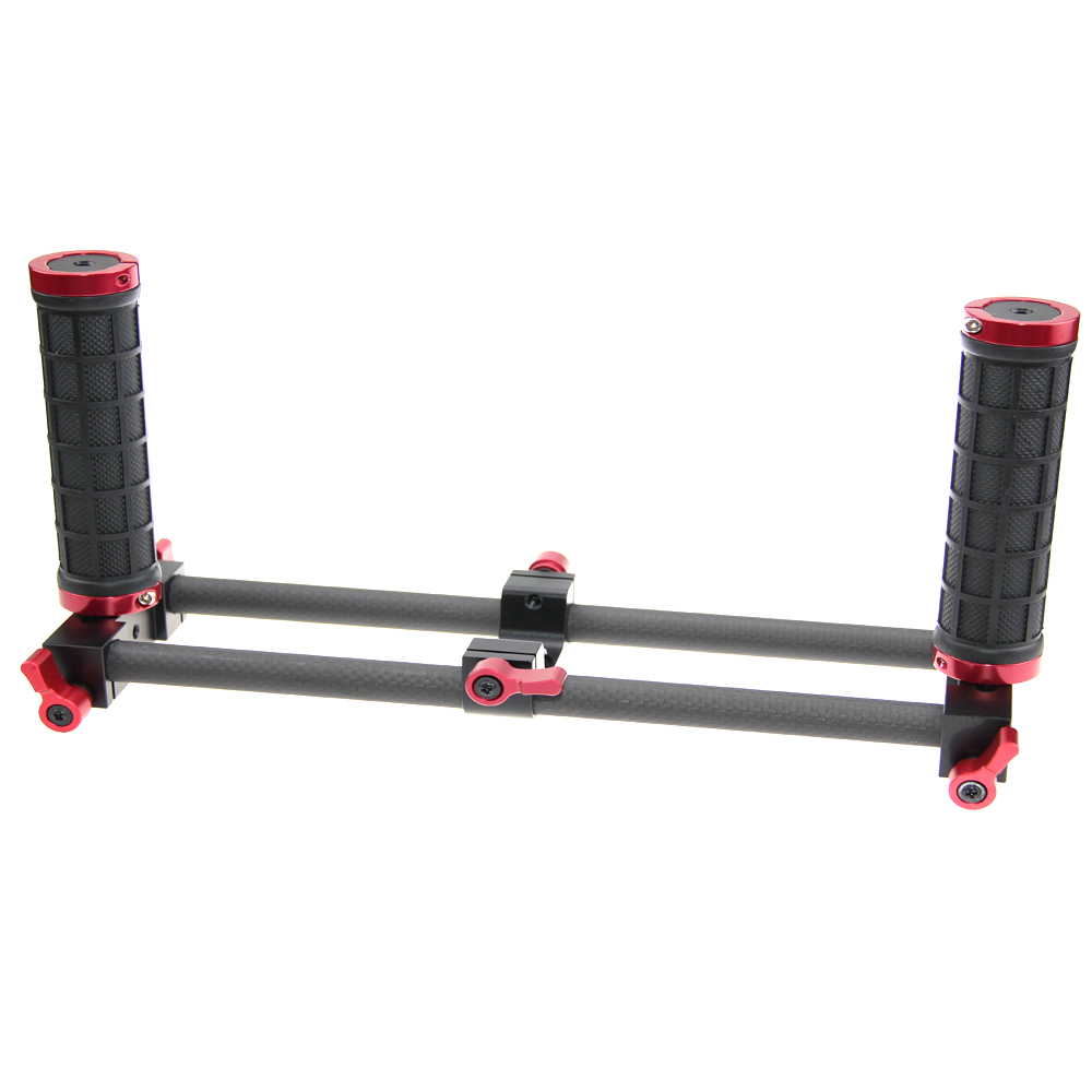 Handheld Camera Support Holder Double Grips for DSLR DV Video Camera