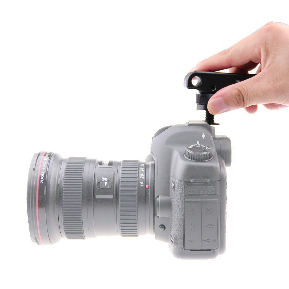 CAMVATE Camera Handle Grip with Cold Hot Shoe Low Angle Shooting fr DSLR Rebel EOS550D