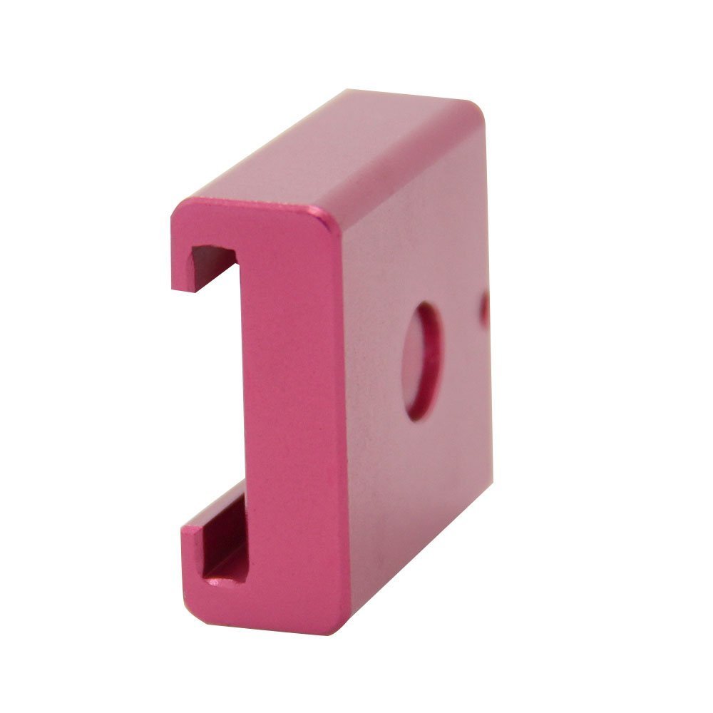 CAMVATE Cold Shoe Mount Adapter with 1/4"-20 Hole for Blackmagic Cinema Cameras(Red)