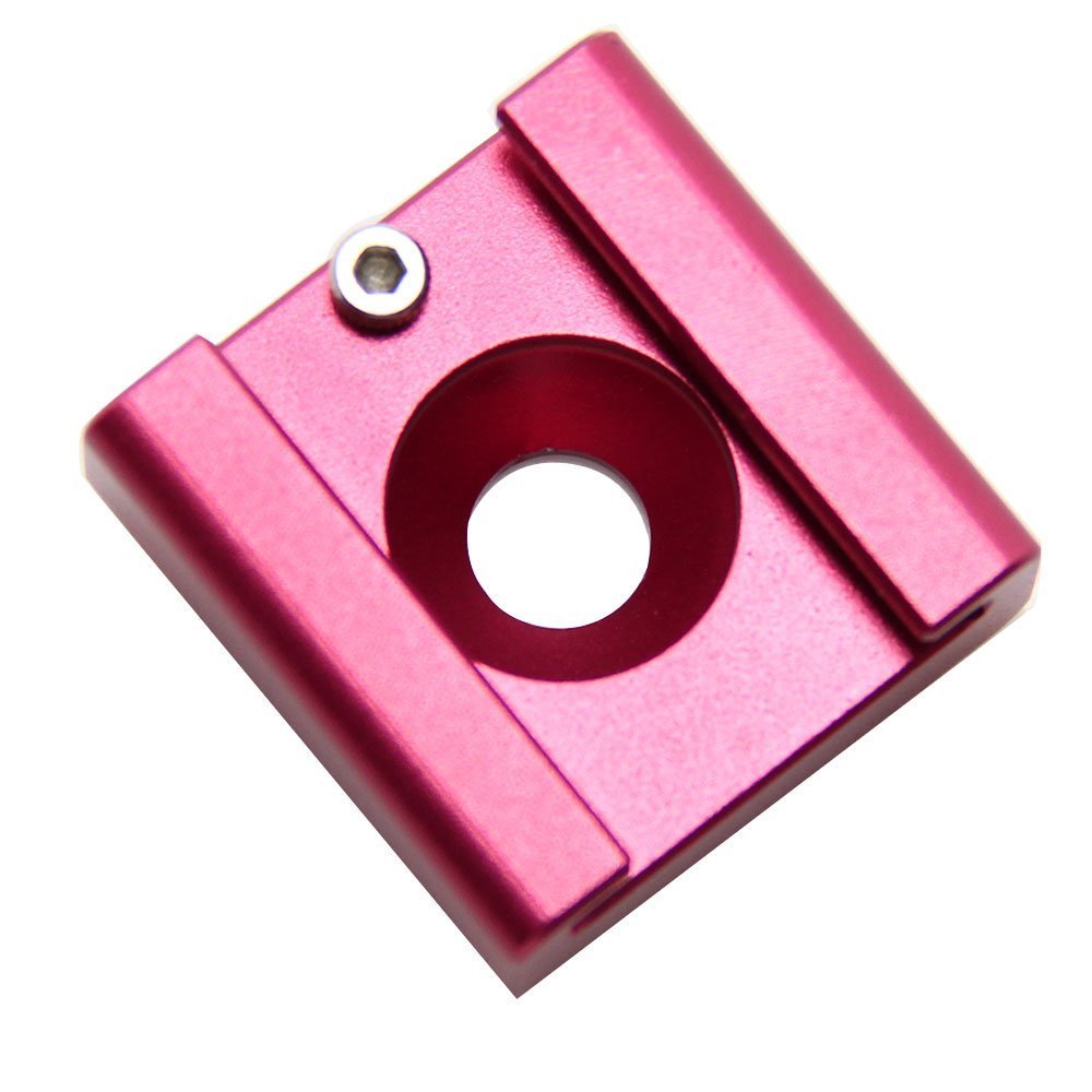 CAMVATE Cold Shoe Mount Adapter with 1/4"-20 Hole for Blackmagic Cinema Cameras(Red)