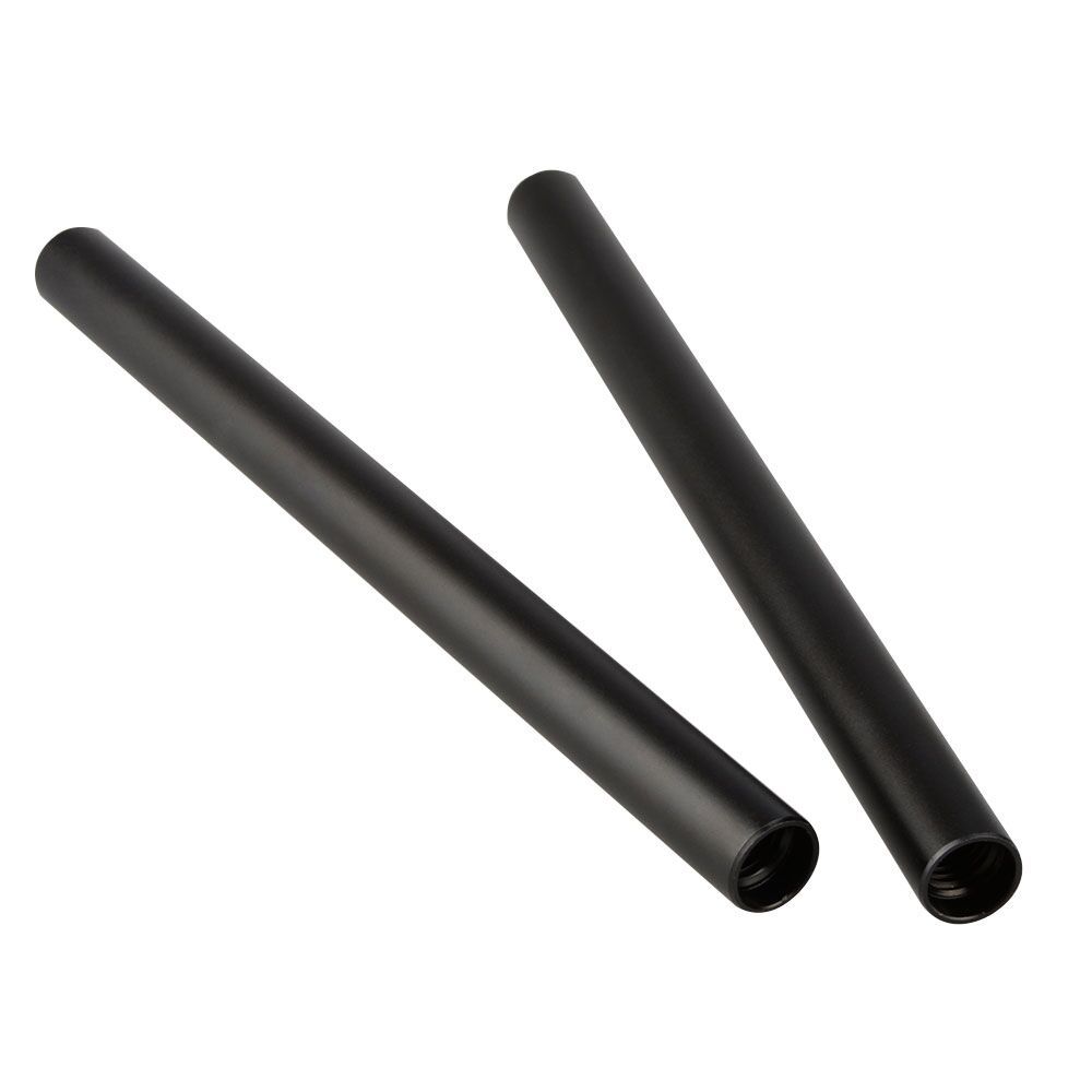 CAMVATE 2pcs Aluminum Anodized 15mm 20cm M12 Rod for DSLR Matte Box Follow Focus Monitor Shoulder Mount Rig