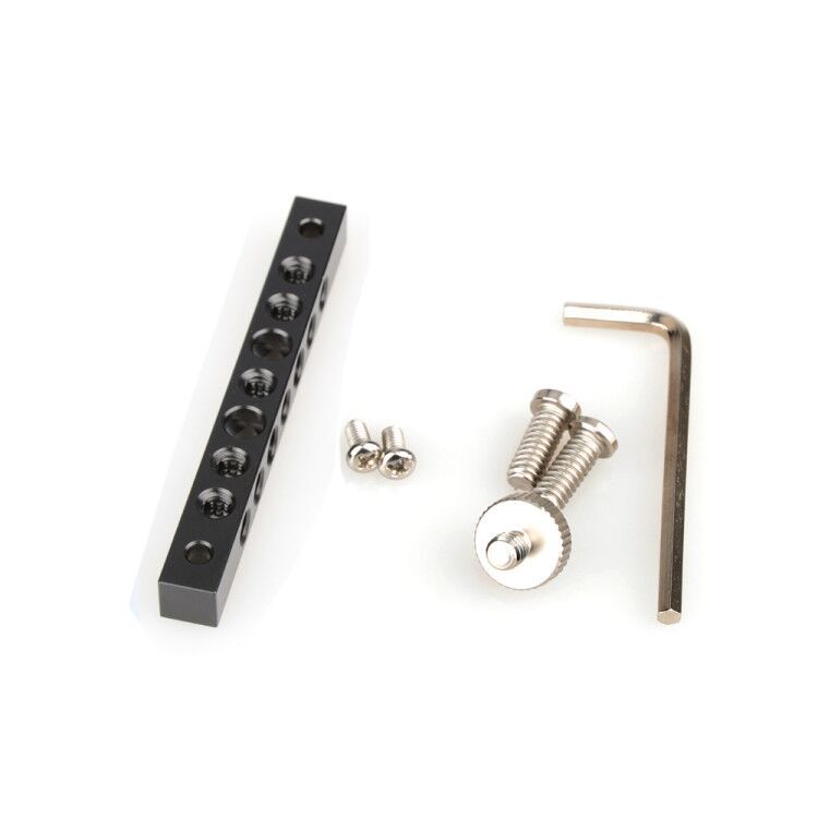 CAMVATE Cool Black Aluminum Cheese Bar with 1/4-20 Thread Hole for Monitor