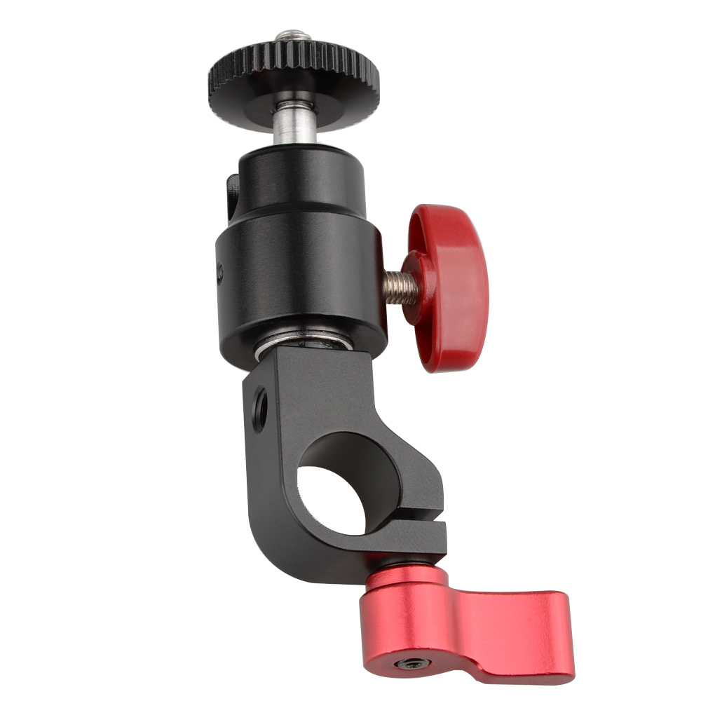 CAMVATE 15mm Rod Clamp & Ball Head Mount Adapter