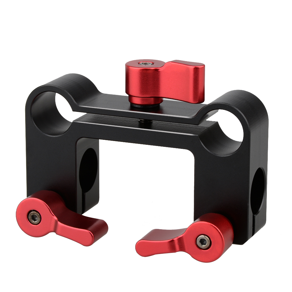 CAMVATE 15mm Rod Offset Railblock 90 Degree DSLR Support Set