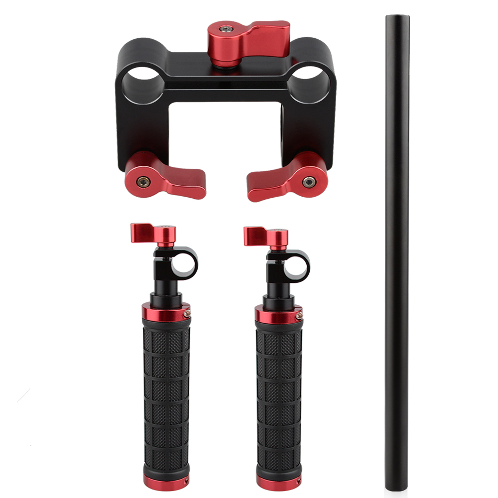 CAMVATE Camera Handle Grips Handlebar Support Kit for DSLR Camera Camcorder Shoulder Rig