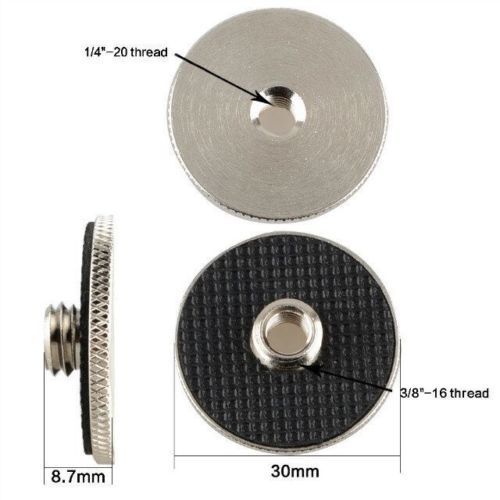 CAMVATE 2pcs 1/4" Female to 3/8" Male Screw Adapter for Tripod Monopod QR Plate
