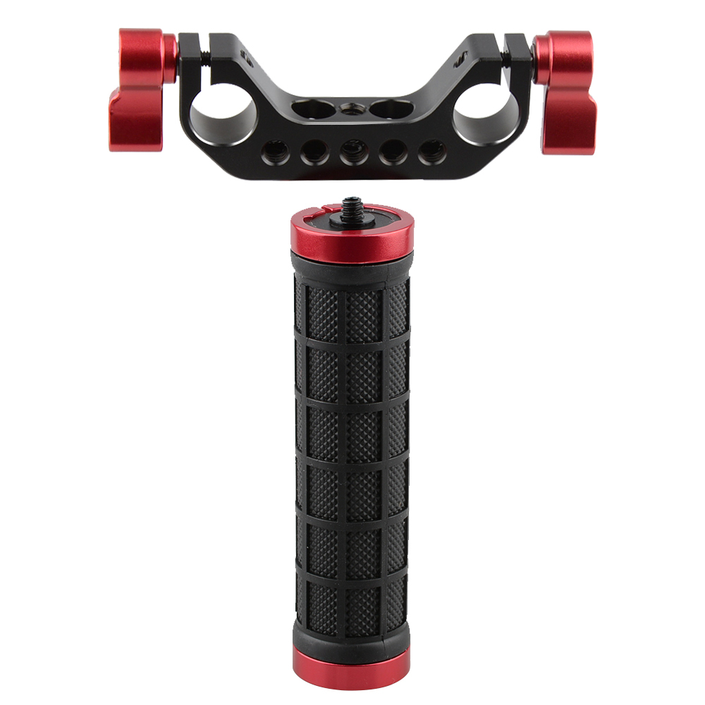 CAMVATE Single Mid-handle Handheld Camera Stabilizer Hand Grip Stabilizer Rod Clamp