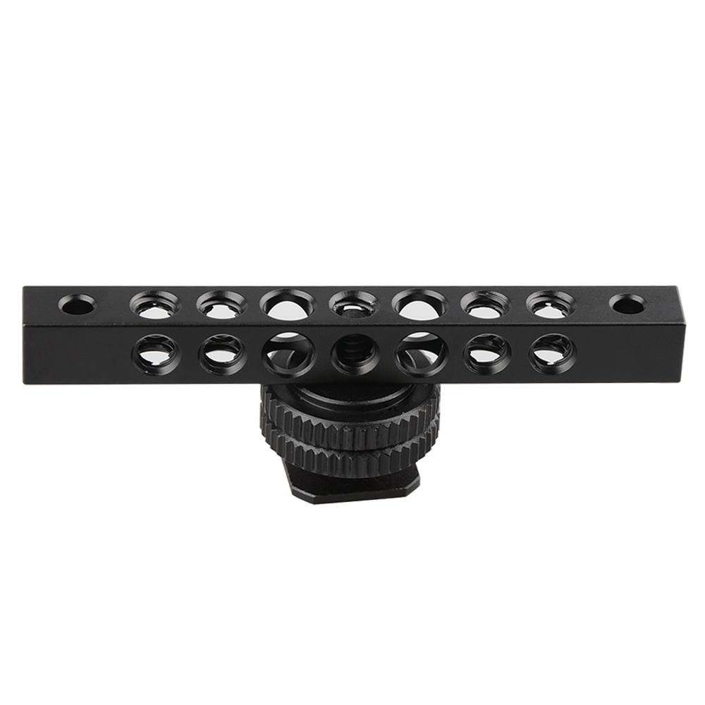 CAMVATE Cool Black Aluminum Cheese Bar with 1/4-20 Thread Hole for Monitor