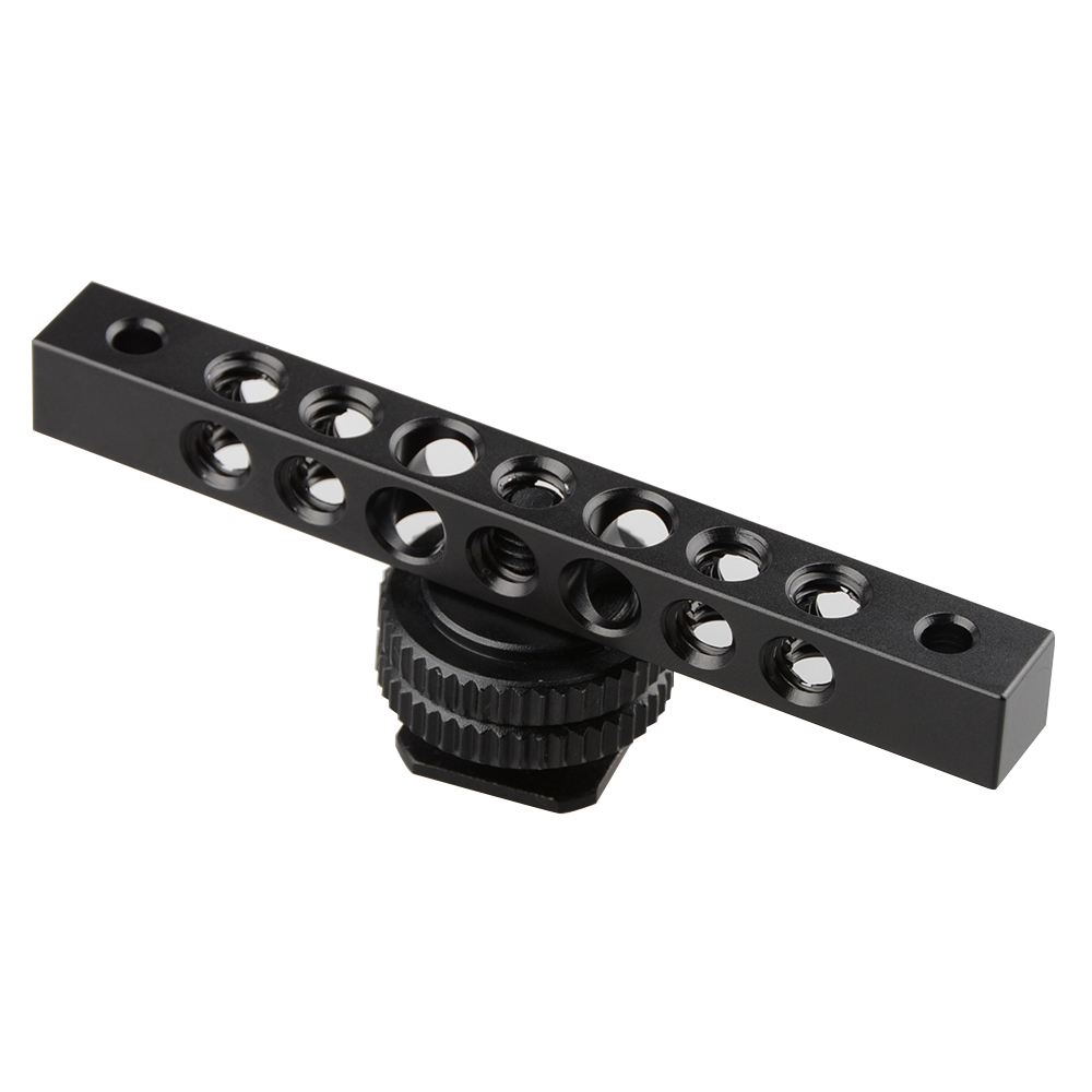 CAMVATE Cool Black Aluminum Cheese Bar with 1/4-20 Thread Hole for Monitor