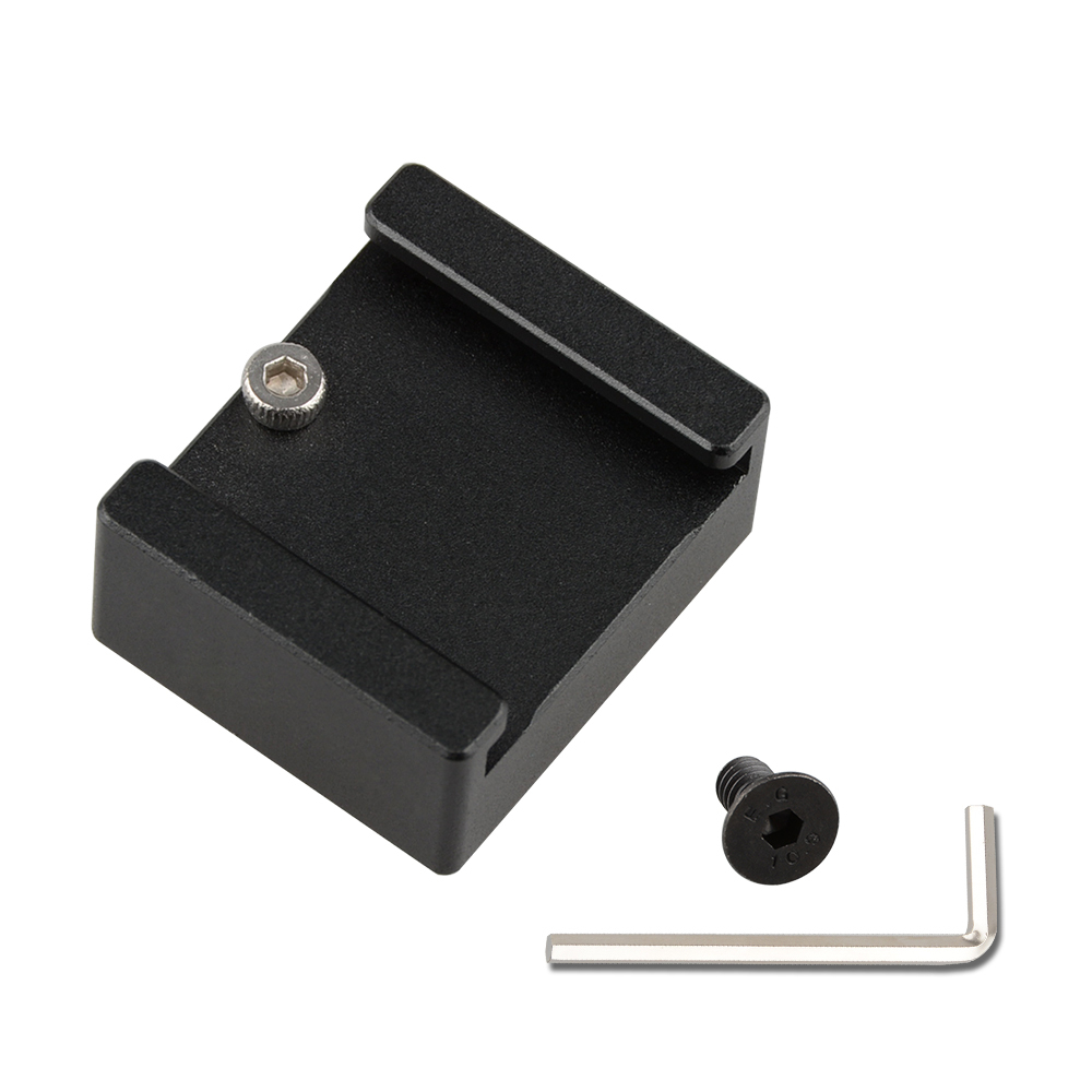 CAMVATE Cold Shoe Mount with 1/4" Thread Hole for DJI Osmo Handheld 4K Camera and 3-Axis Gimbal