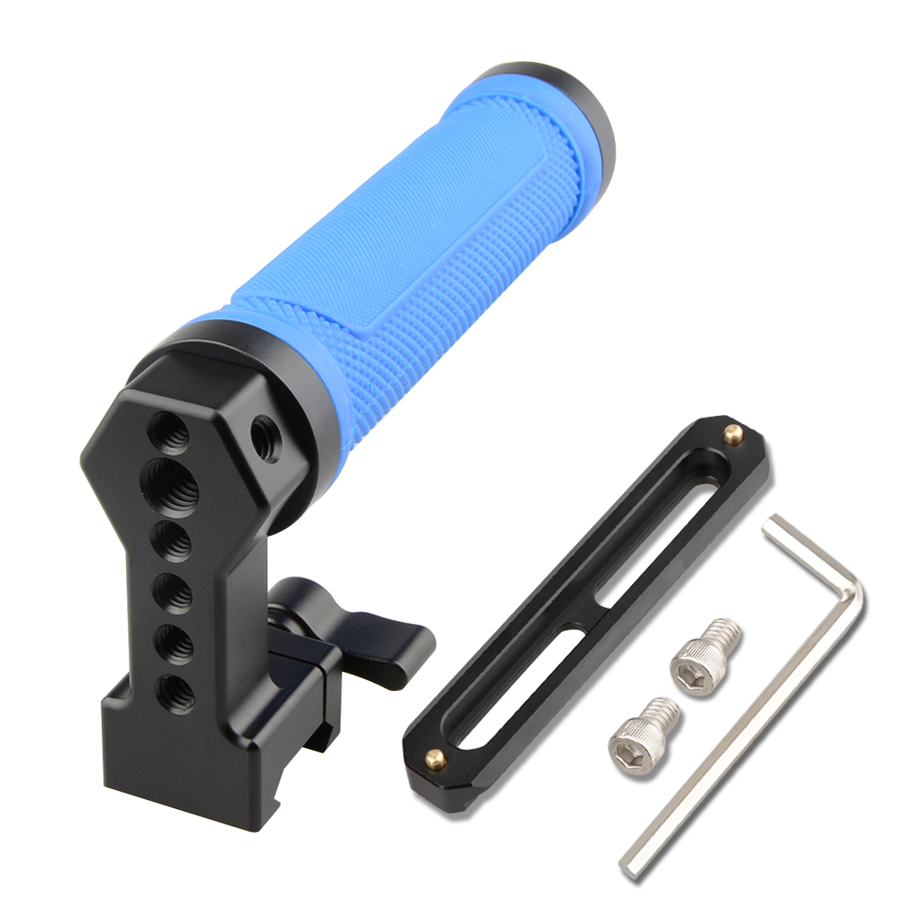Top Handle(Blue Rubber Grip)for Blackmagic Pocket Cinema Camera