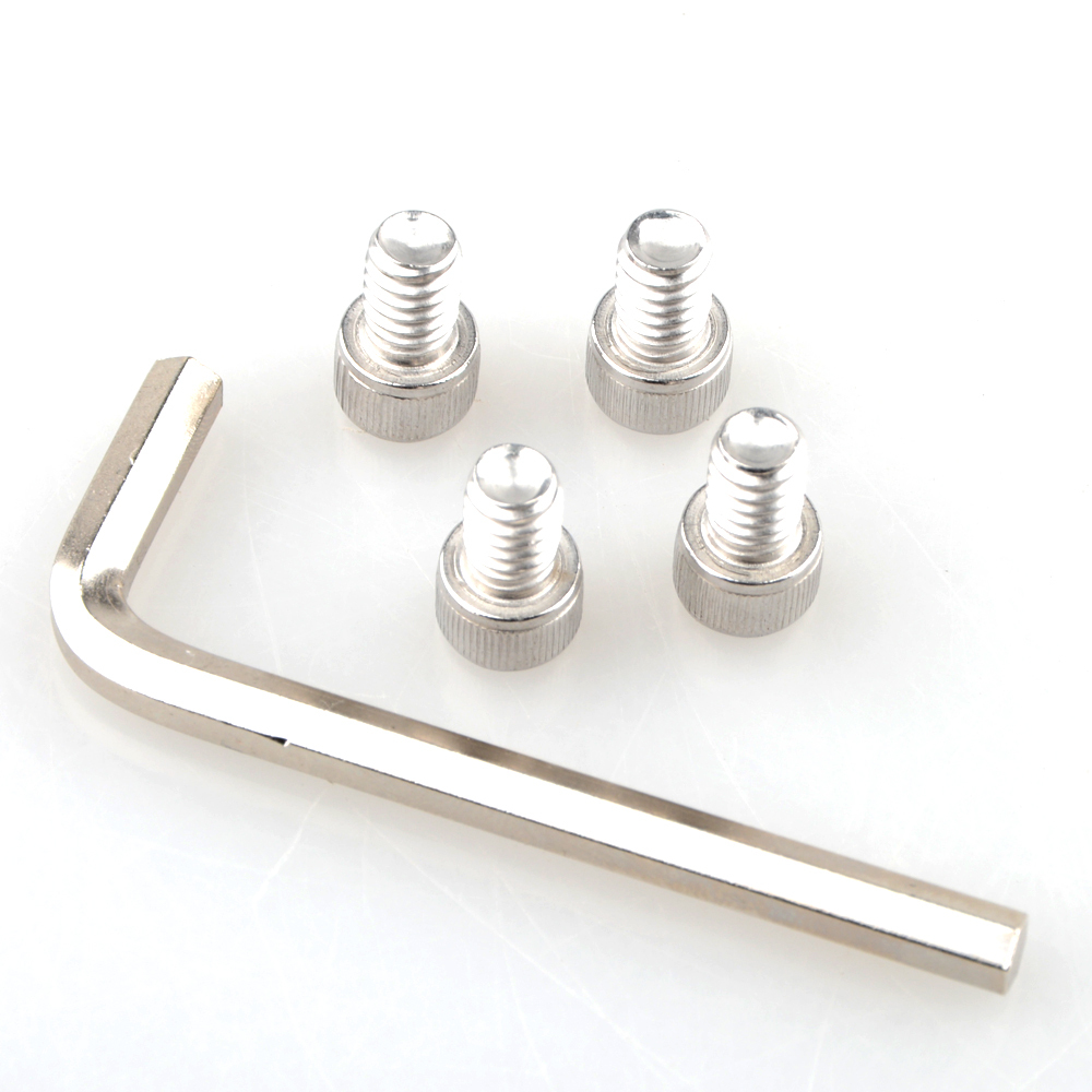 CAMVATE 1/4"-20 Male Thread 3/8 Inch Long Hexagon Socket Head Srew Adapter for Baseplate