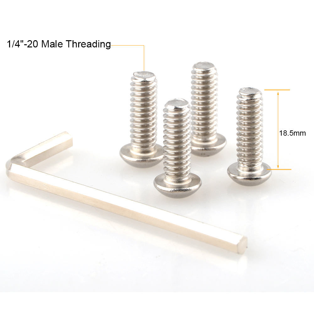 CAMVATE 1/4"-20 3/4 Inch Male Threading Hexagon Socket Head Srew Adapter for Rig Cage