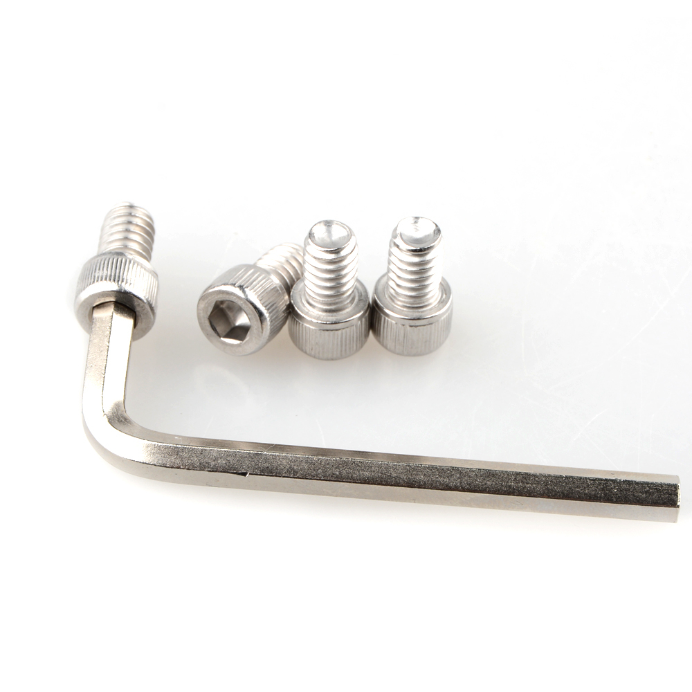 CAMVATE 1/4"-20 Male Thread 3/8 Inch Long Hexagon Socket Head Srew Adapter for Baseplate