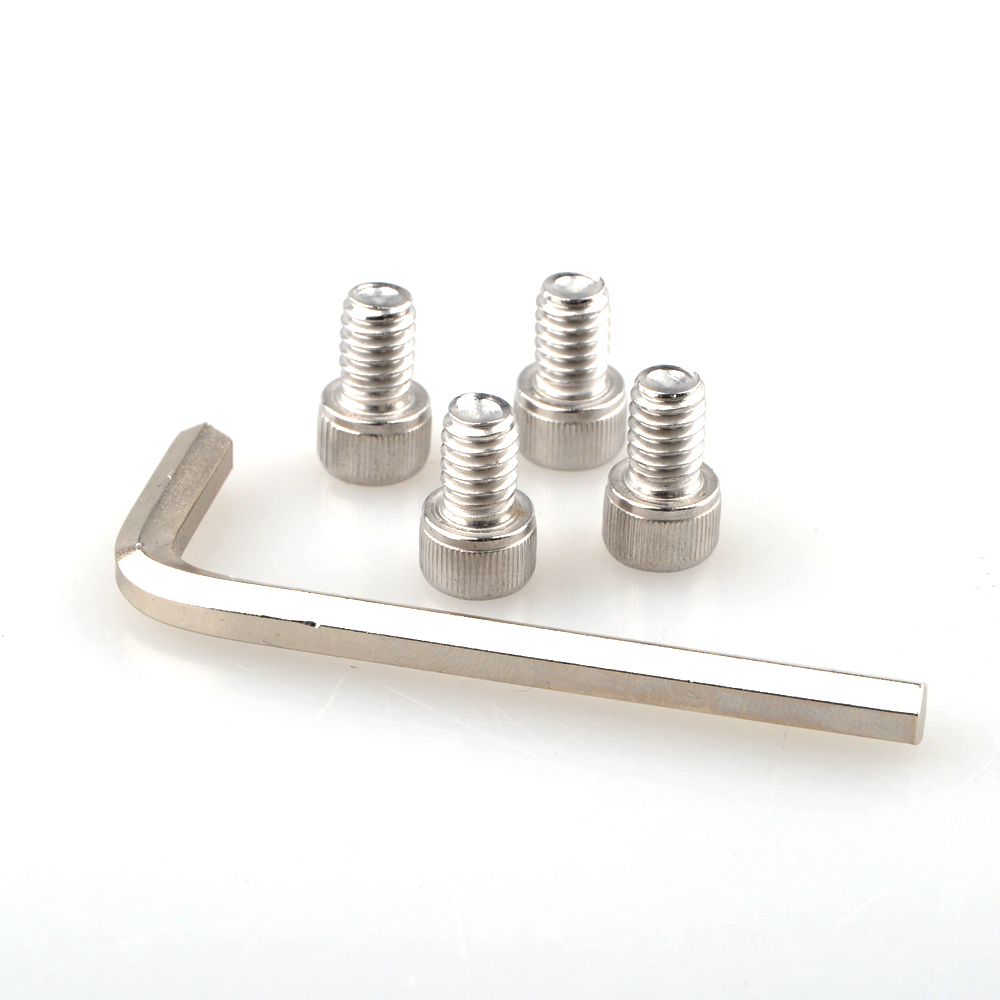 CAMVATE 1/4"-20 Male Thread 3/8 Inch Long Hexagon Socket Head Srew Adapter for Baseplate