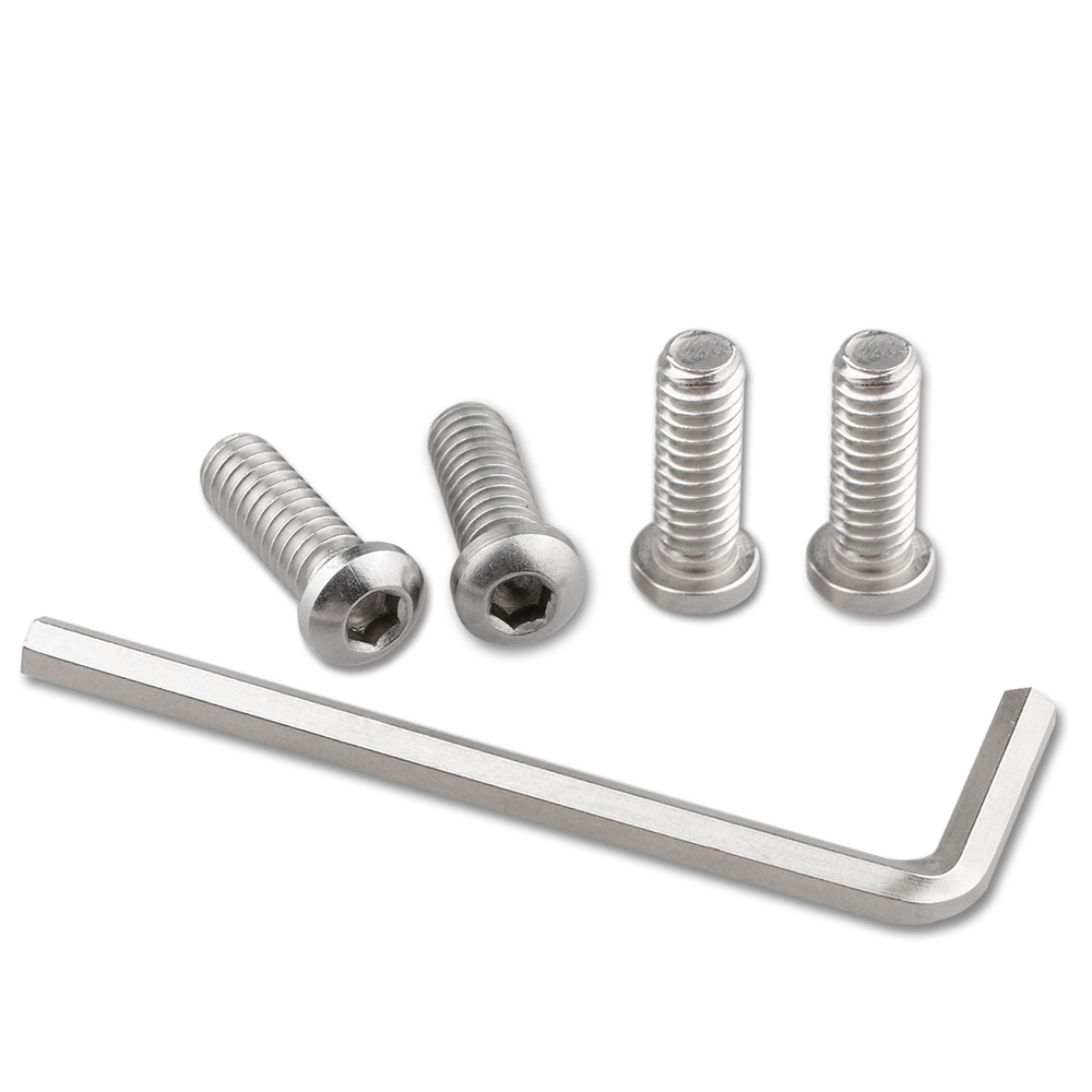 CAMVATE 1/4" Male Thread 3/4" Long Hexagon Socket Head Chamfered Edge Srew Adapter for Rig Cage Baseplate