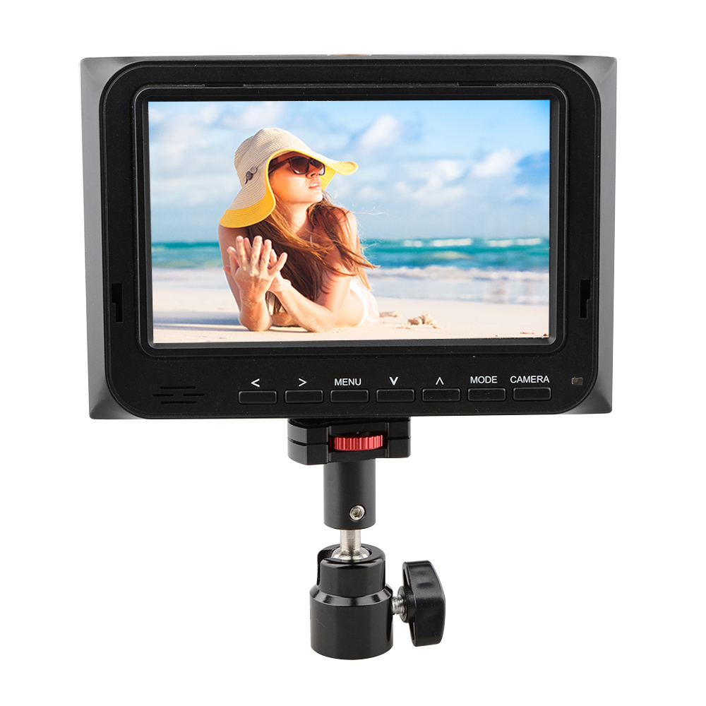 CAMVATE 1/4"-20 360° Rotating Quick Release Ball Head Micro Rod Tripod Mount with Large Knurled Edge Lock Nut