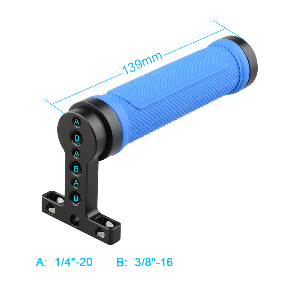 CAMVATE Handheld Top Handle Rubber Grip Blue for Blackmagic Pocket Cinema Camera