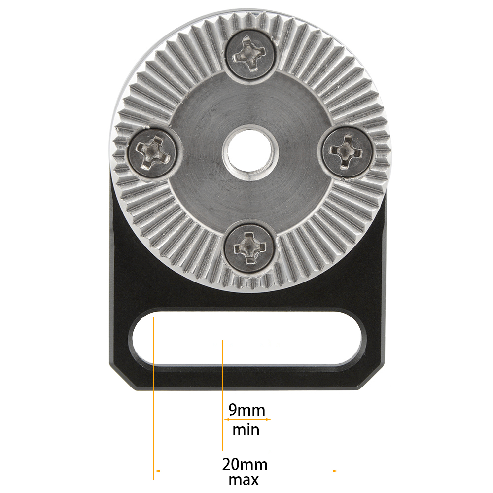 CAMVATE M6 ARRI Rosette Adapter Spacing 9-20mm for Camera Cage Rig Wooden Handgrip