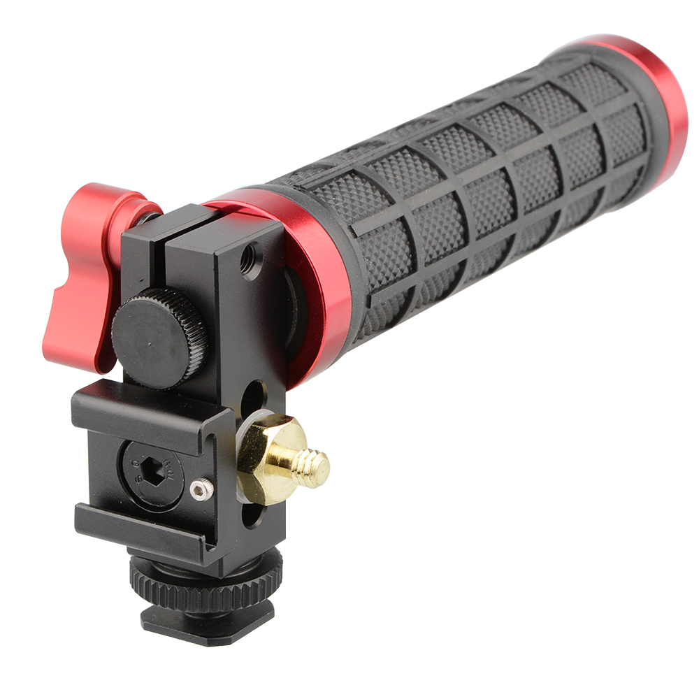 CAMVATE Video Stabilizer Top Handle Rig Hand Grip with Cold Shoe Extender for DSLR Camera