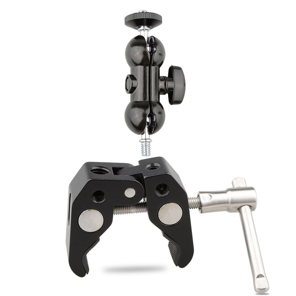 CAMVATE Articulating Magic Super Clamp Crab Pliers Clip w/1/4" 360° Ball Head Mount