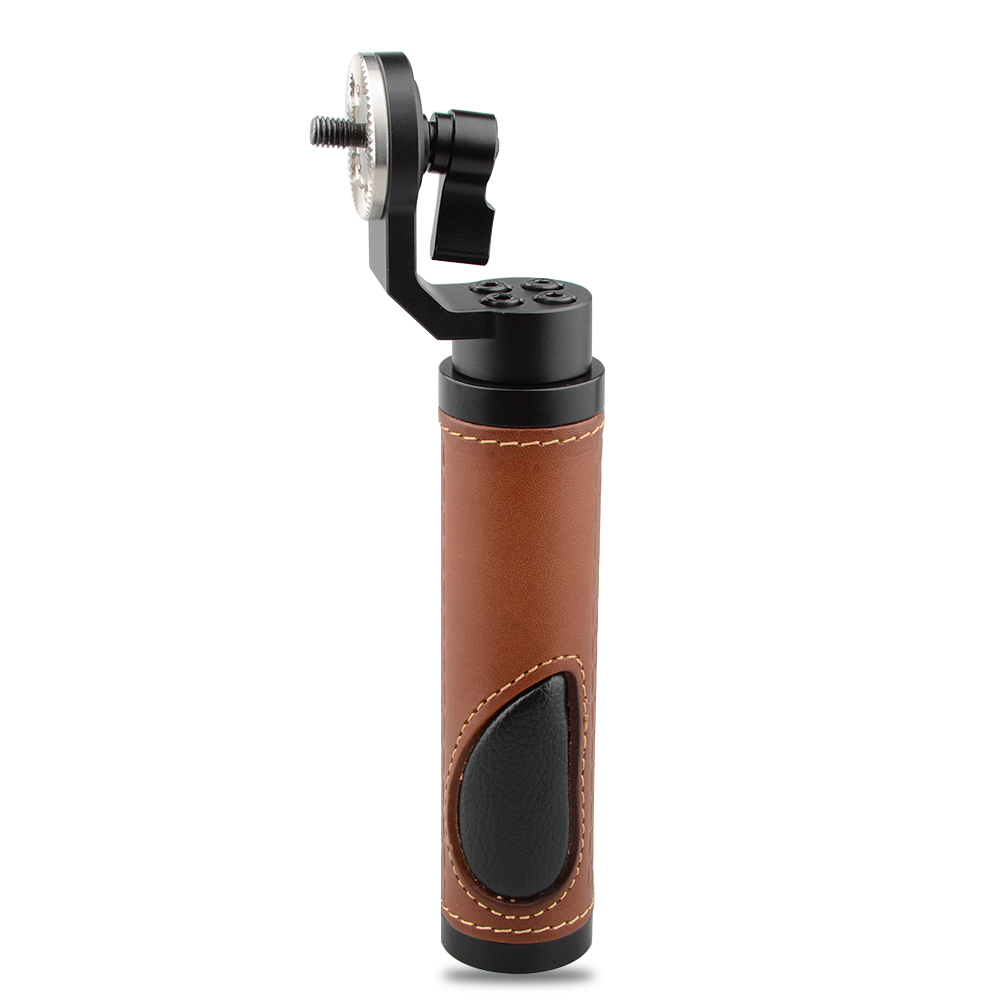 CAMVATE ARRI Style Rosette Handgrip (leather) for DSLR Handle Shoulder Rig