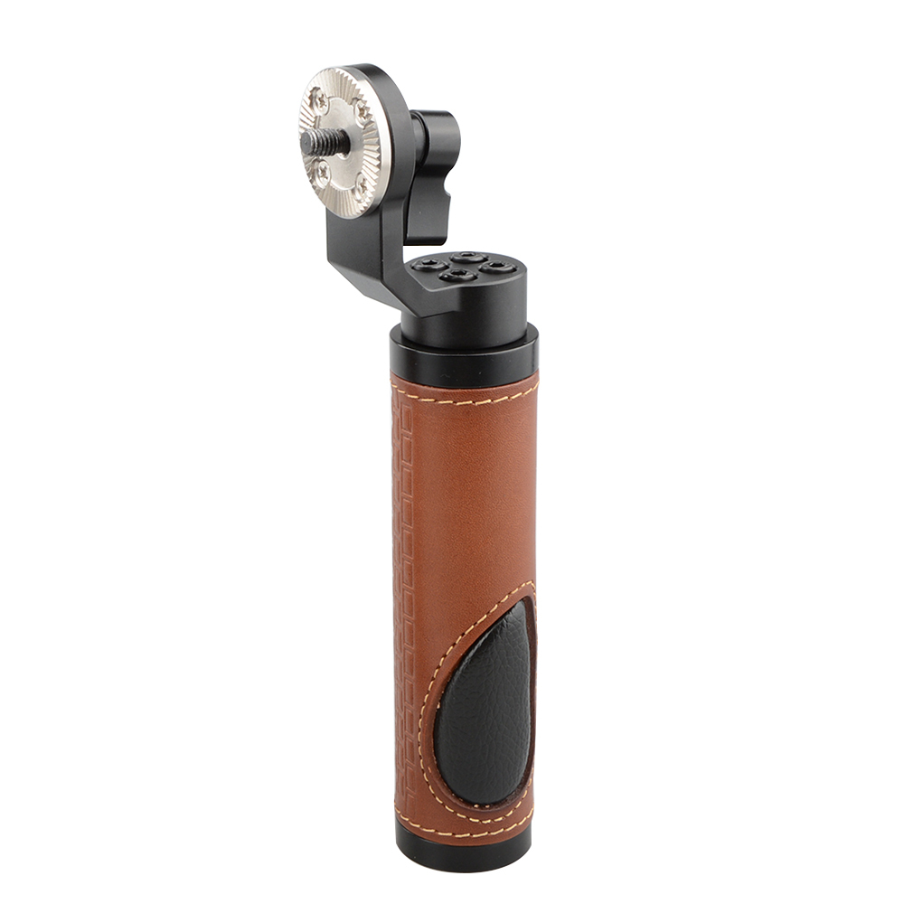 CAMVATE ARRI Style Rosette Handgrip (leather) for DSLR Handle Shoulder Rig