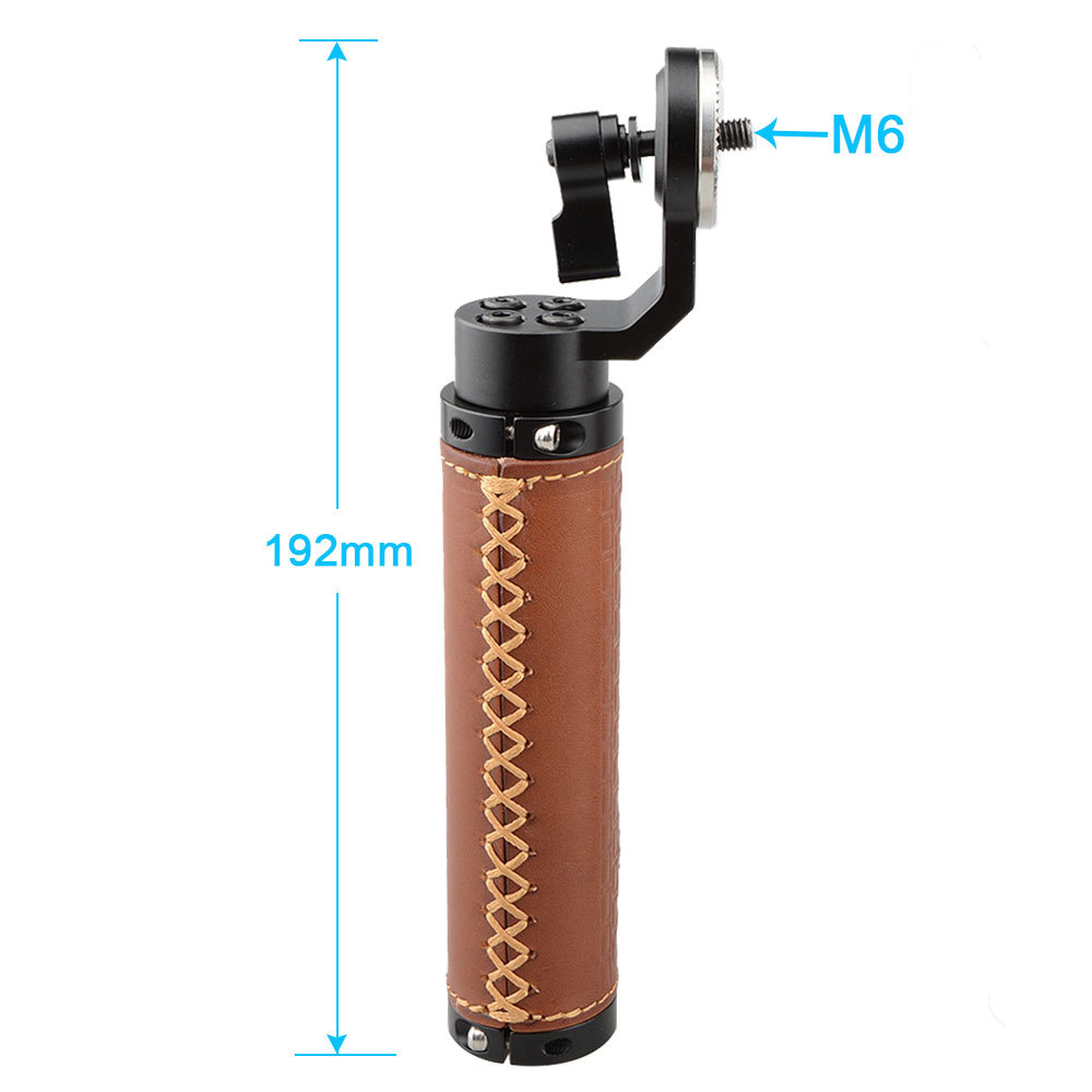 CAMVATE ARRI Style Rosette Handgrip (leather) for DSLR Handle Shoulder Rig