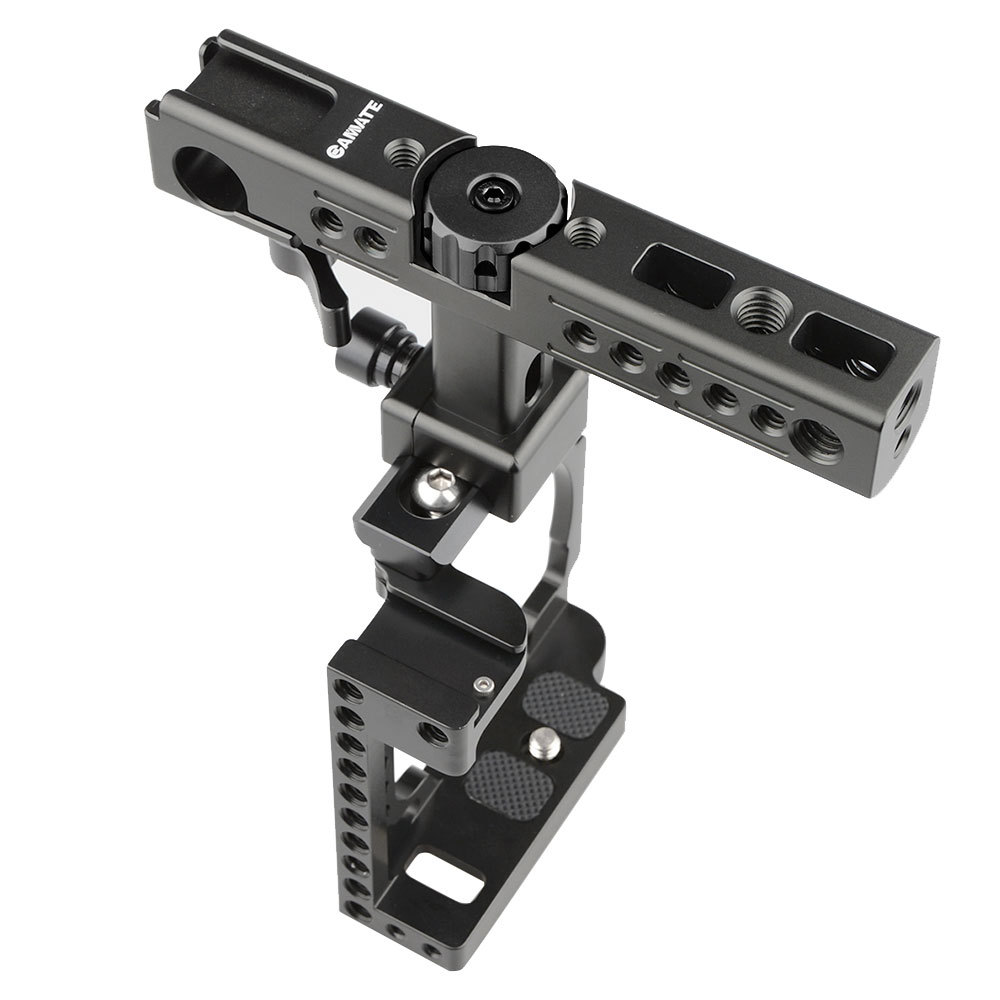 CAMVATE Handheld Camera Cage Rig (Black) for Sony A6500,A6000,A6300,ILCE-6000,ILCE-6300,NEX7