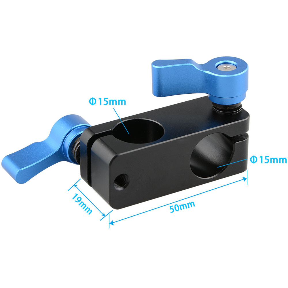 CAMVATE 15mm Right Angle 90 Degree Rod Adapter,15mm Rod Clamp