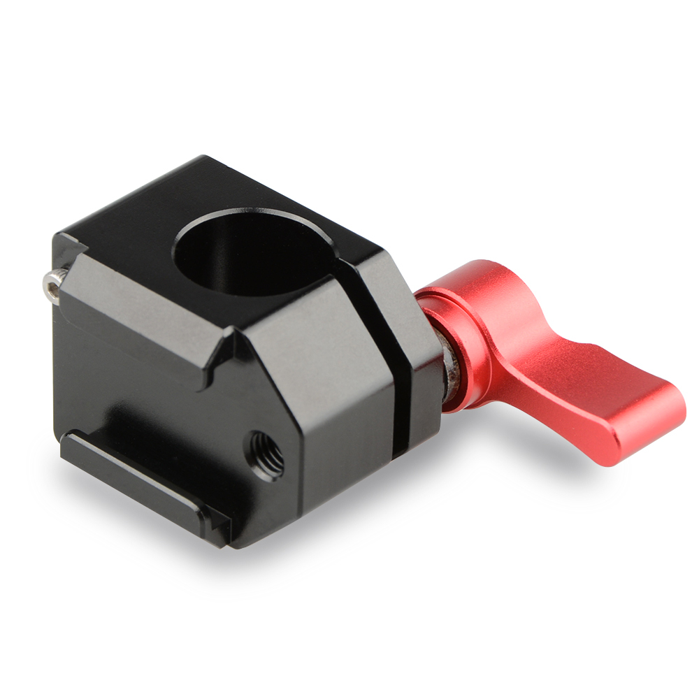 CAMVATE Cold Shoe Rod Clamp (Red Wingnut)